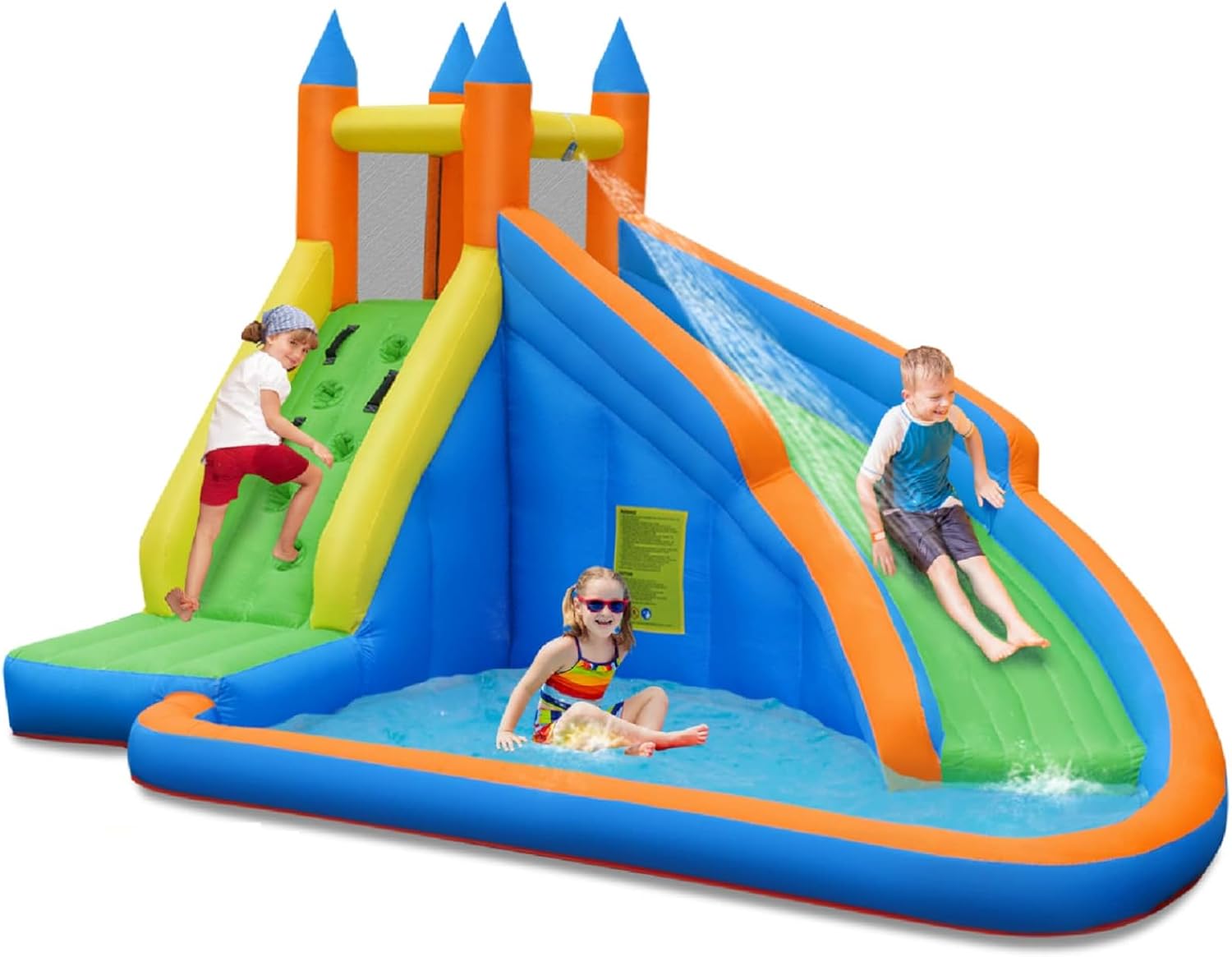 Kids Outdoor Pool - Parque Acuático Inflable Gigante con Pared