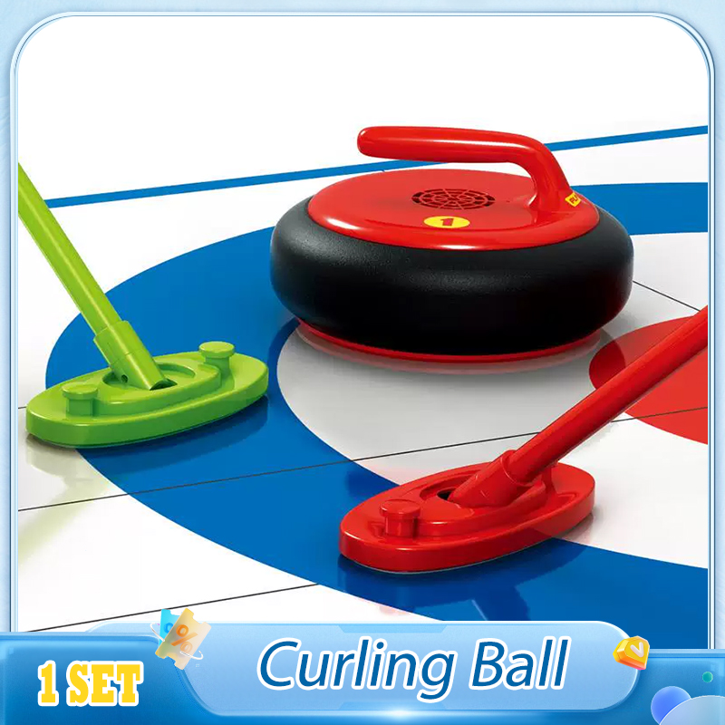 Kids Outdoor Hockey Set - Juego de bolas rizadas, lanzadera eléctrica