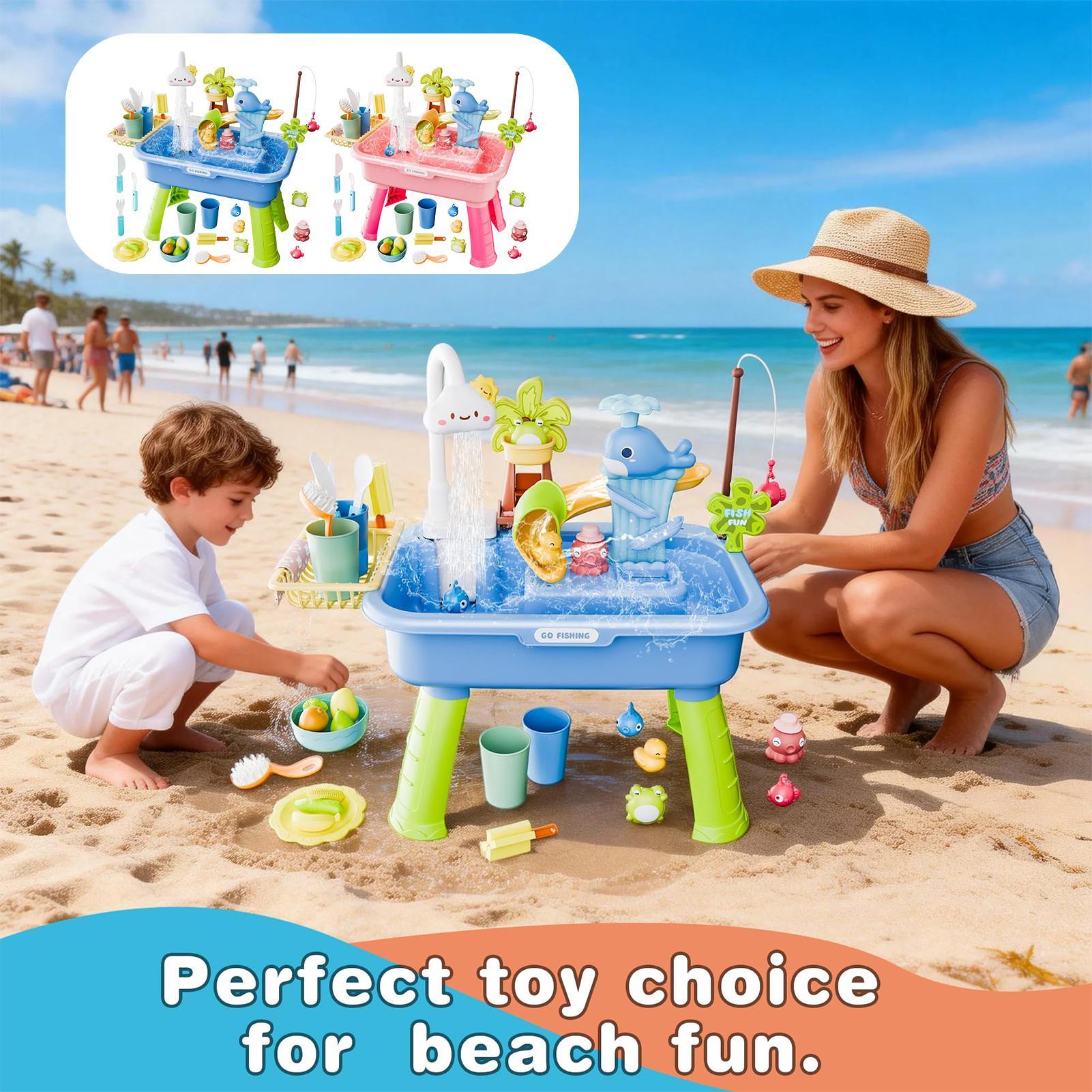Kids Outdoor Play Table - Juguetes de cocina para niños, juego