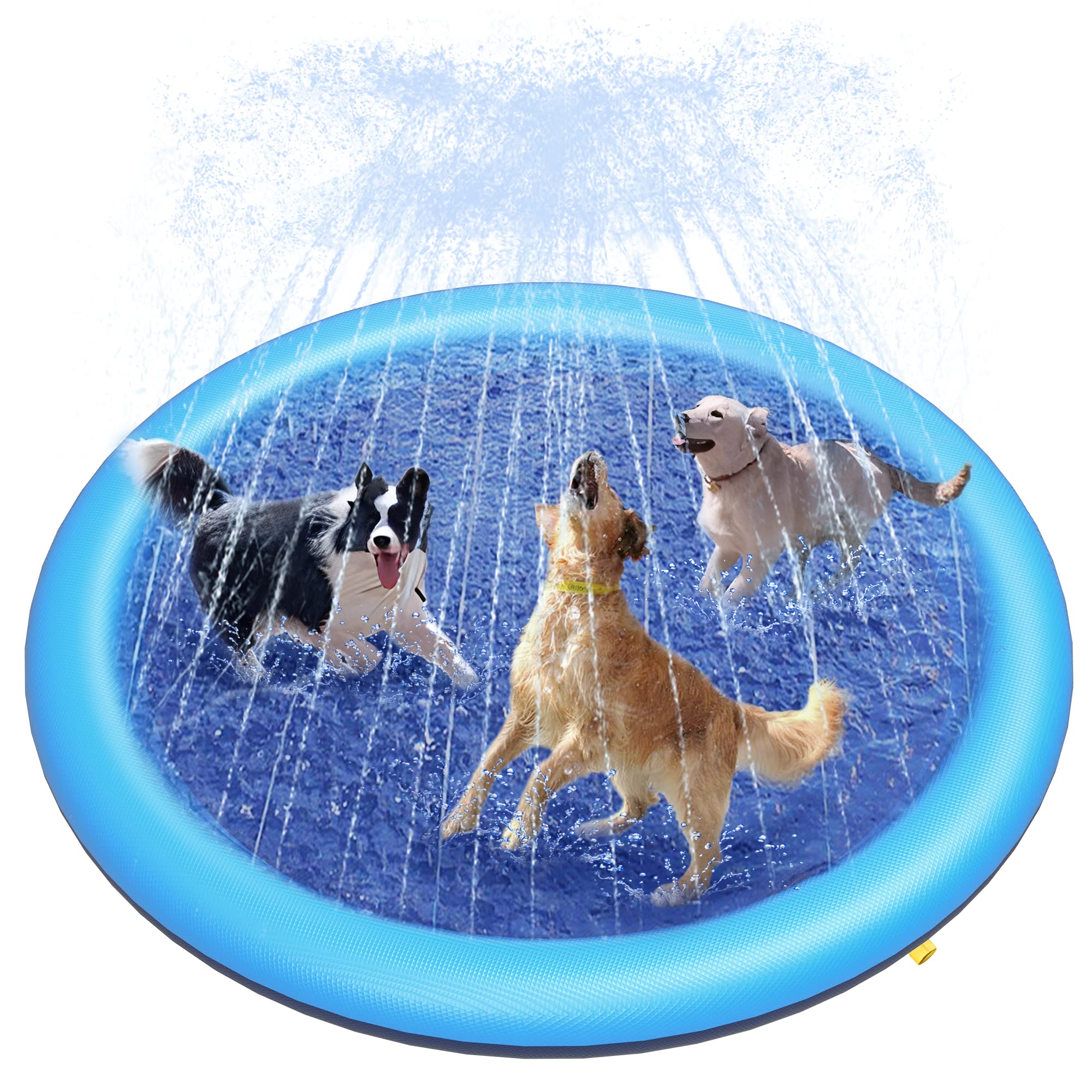 Sprinkler Splash Pad - Alfombra de Juego Acuática para Perros,