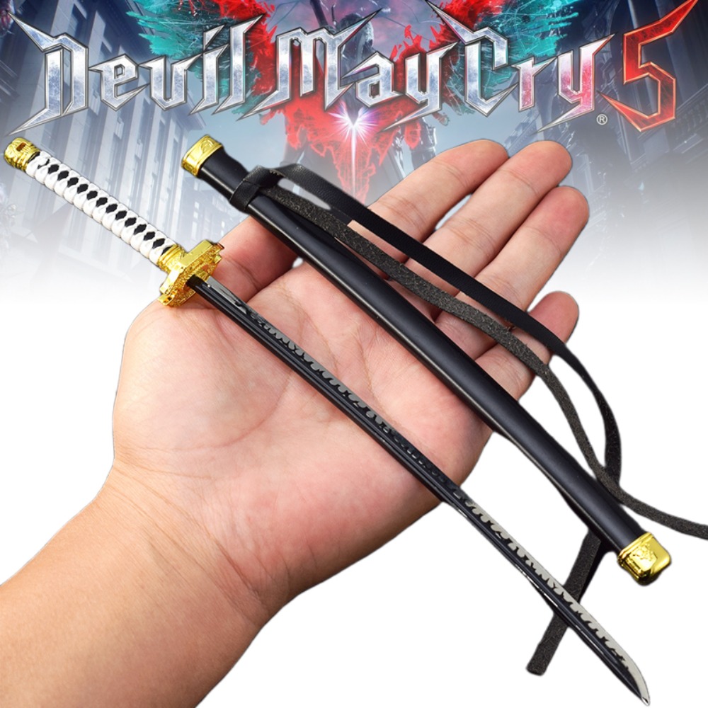 Kids Outdoor Ninja Equipment - Mini Metal Yamato Katana Devil May