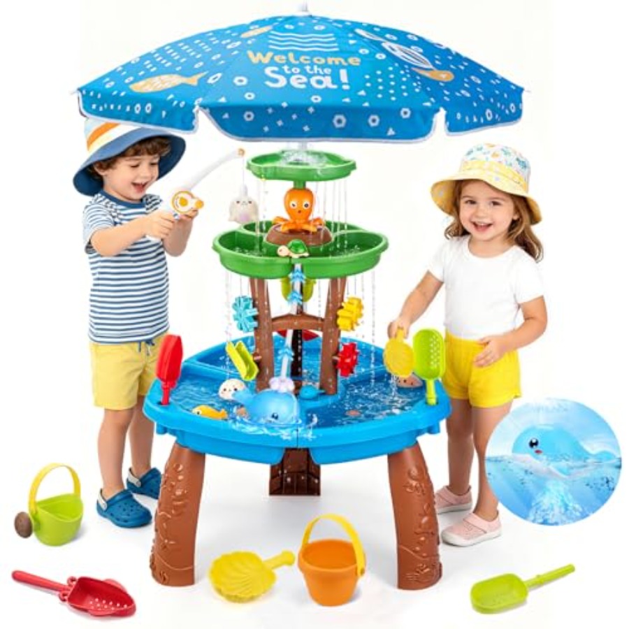Kids Outdoor Sensory Table - Mesa de agua para exteriores para