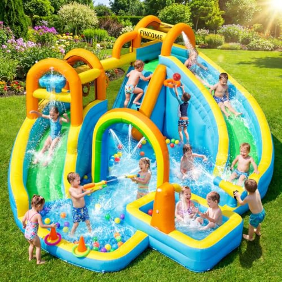 Kids Outdoor Pool - Parque acuático inflable para niños para