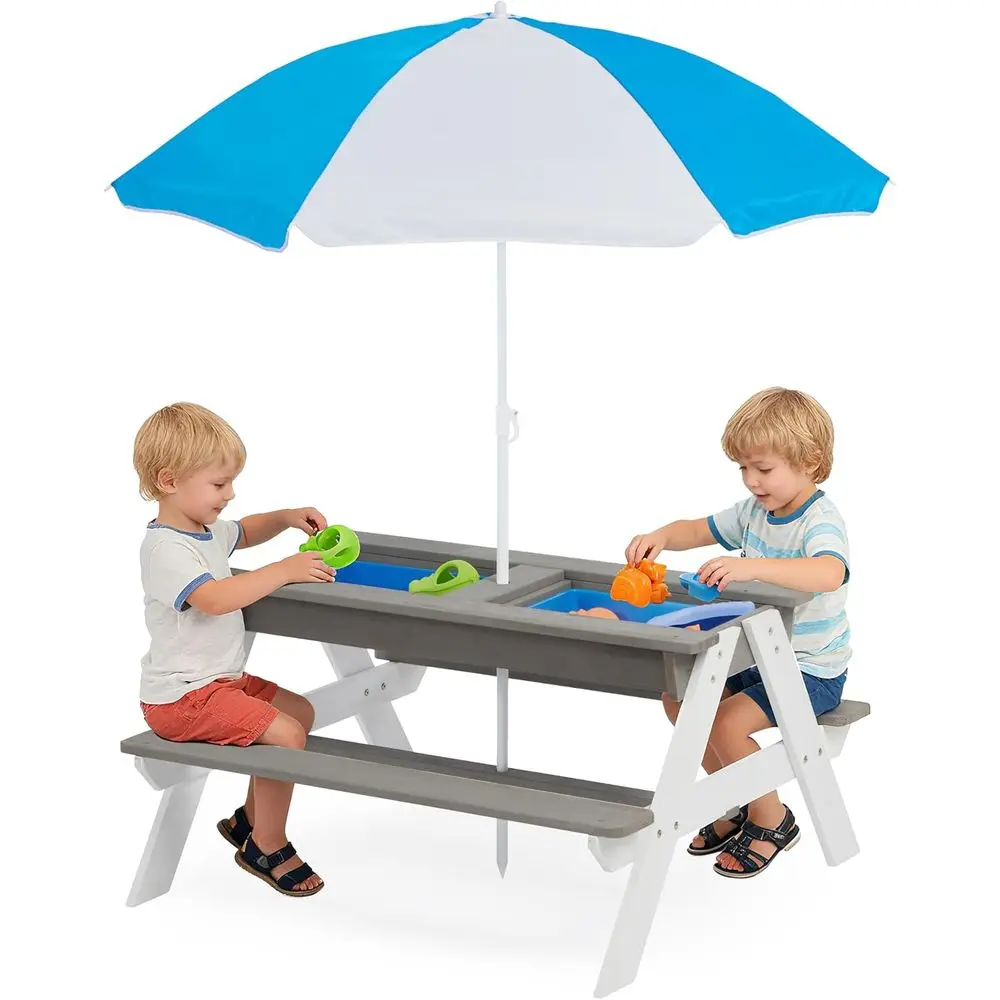 Kids Outdoor Play Table - Mesa de Picnic Convertible 3 en