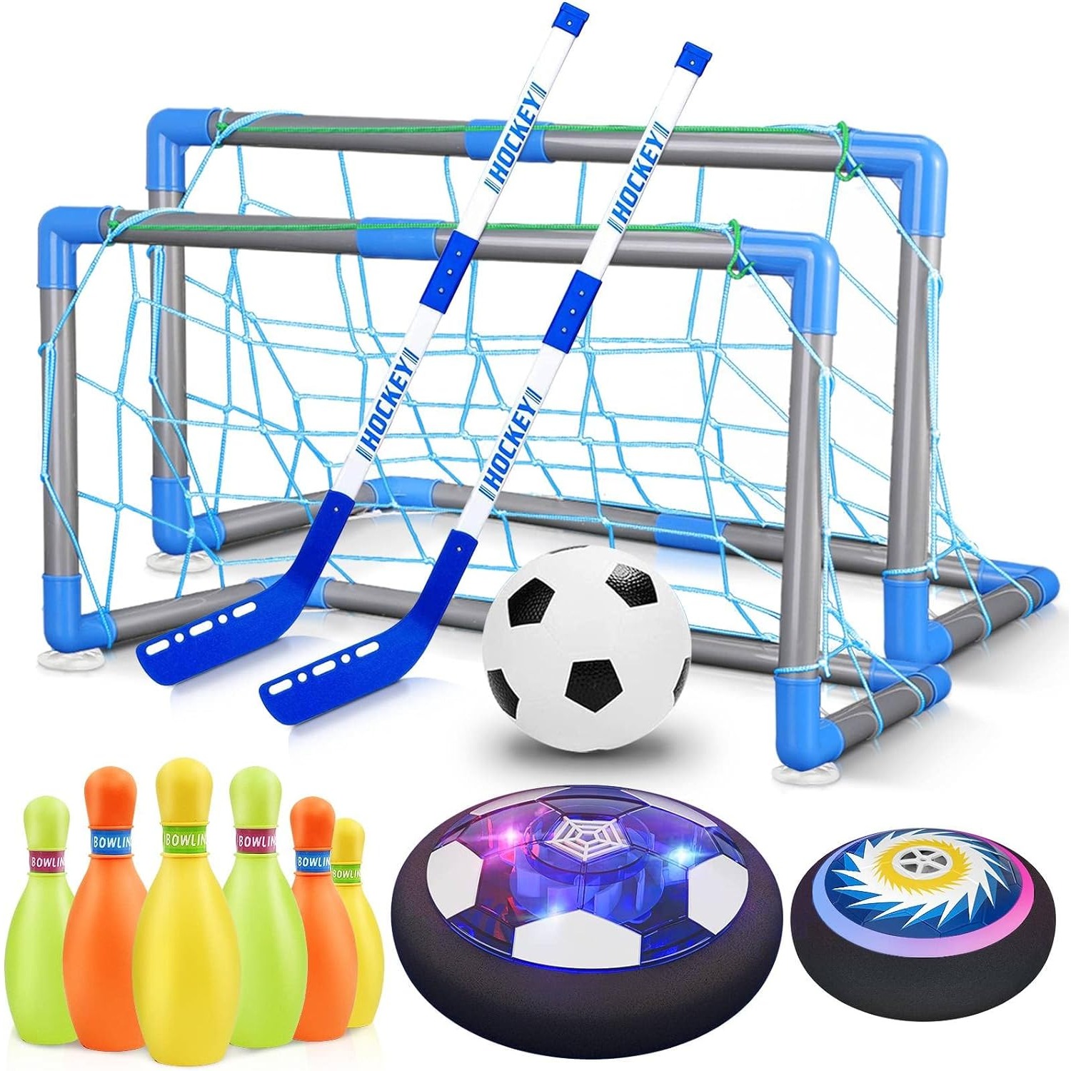 Kids Outdoor Hockey Set - Balón de fútbol 3 en 1,