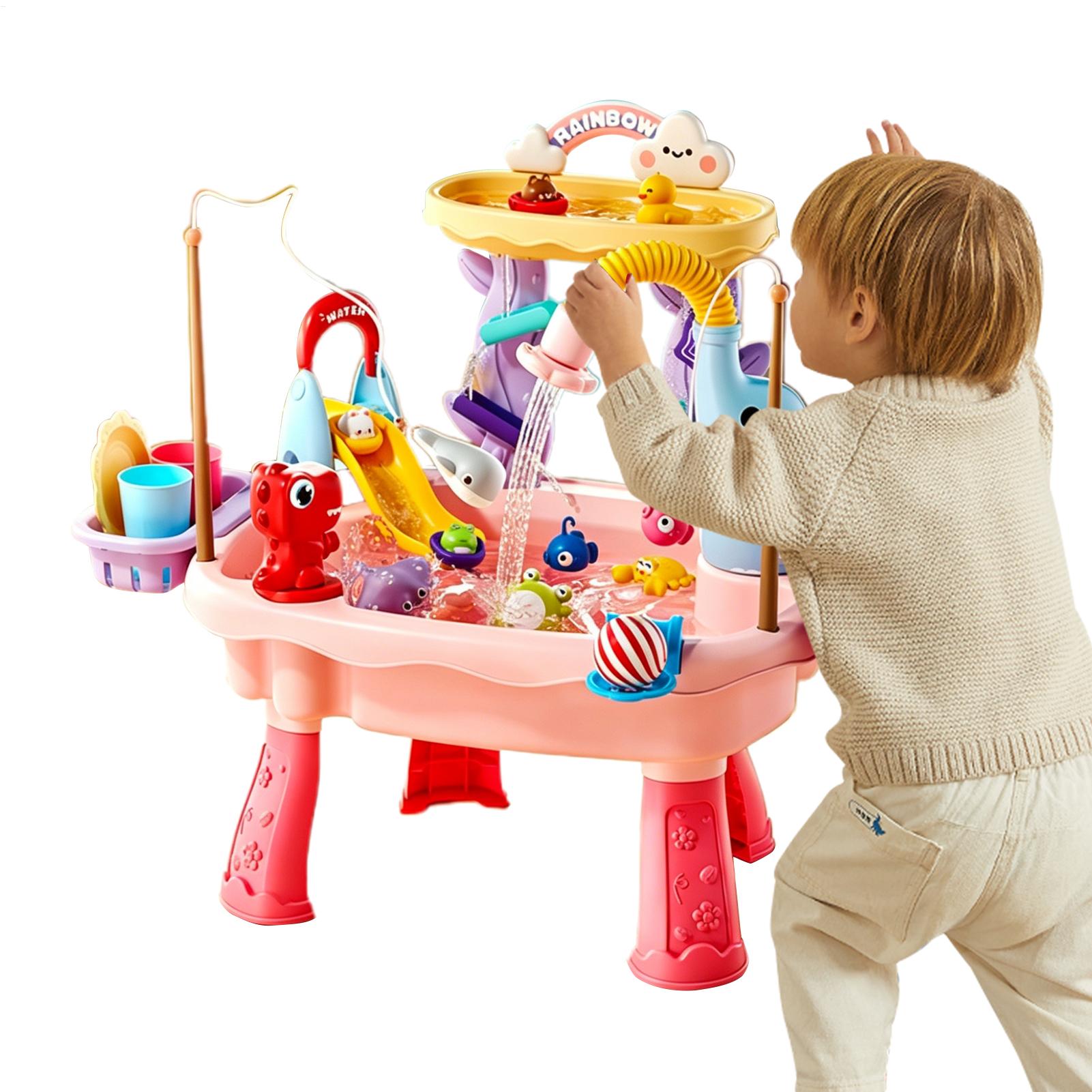 Kids Outdoor Sensory Table - Mesa de Actividades Acuáticas para Niños,
