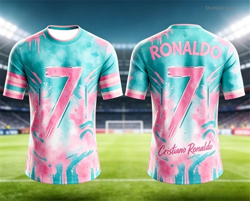 Kids Outdoor Gym - Camiseta con estampado de fútbol Ronaldo
