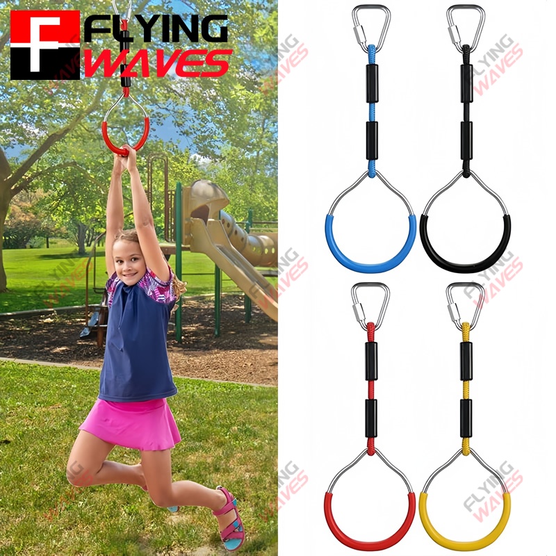 Kids Outdoor Gym - Anillo de gimnasio colgante para niños,