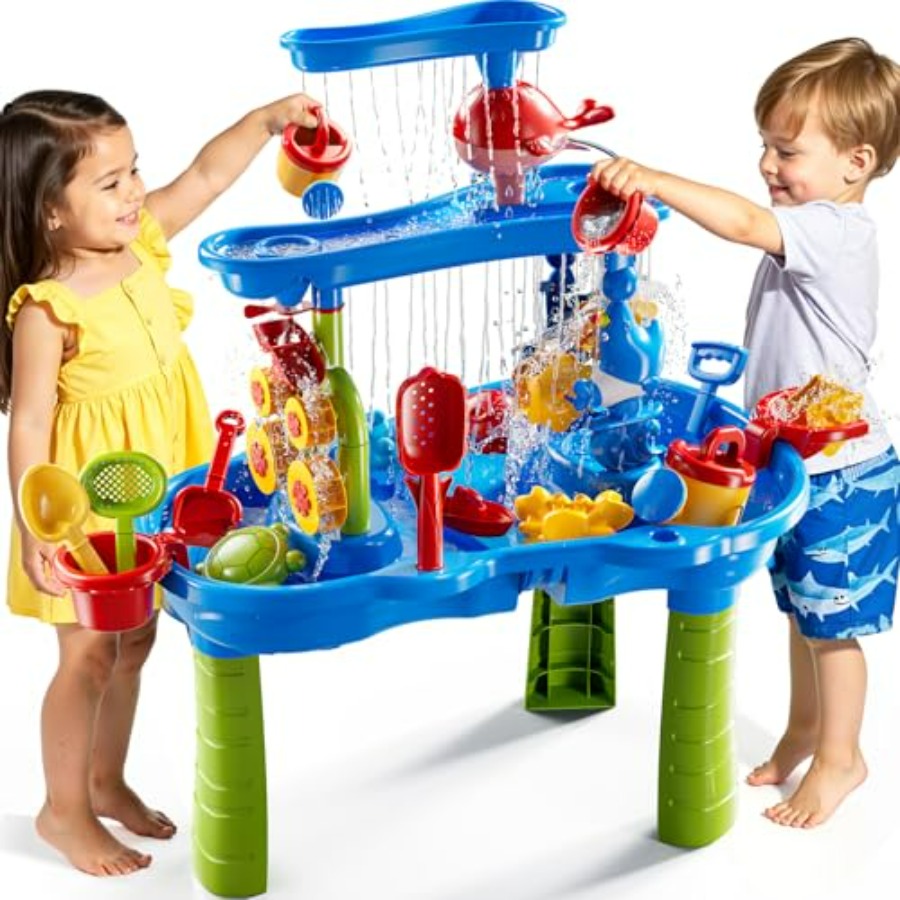 Kids Outdoor Sensory Table - Mesa de juegos sensoriales de 3