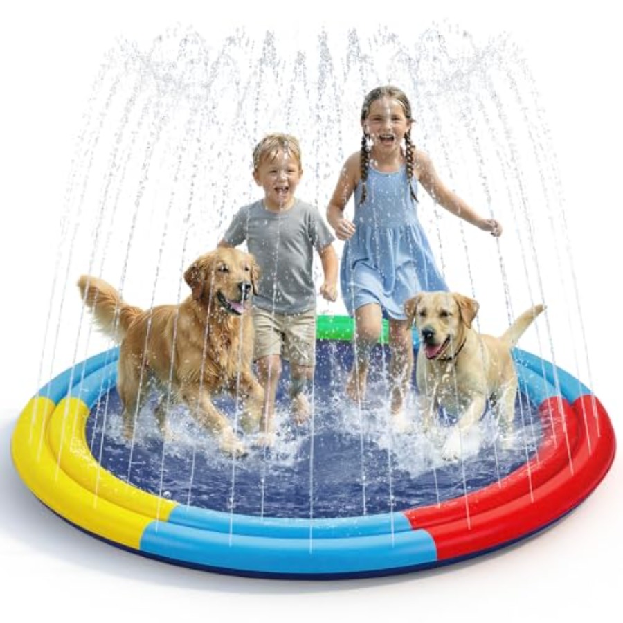 Sprinkler Splash Pad - Alfombra de Agua para Perros, 78