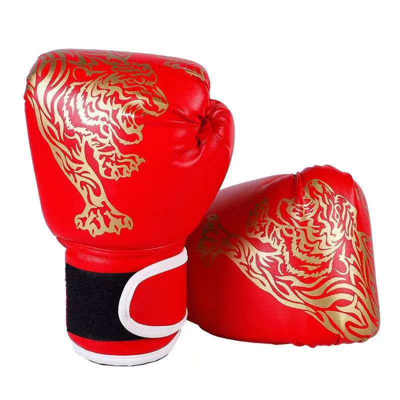 Kids Outdoor Gym - Guantes de Boxeo Transpirables de Cuero