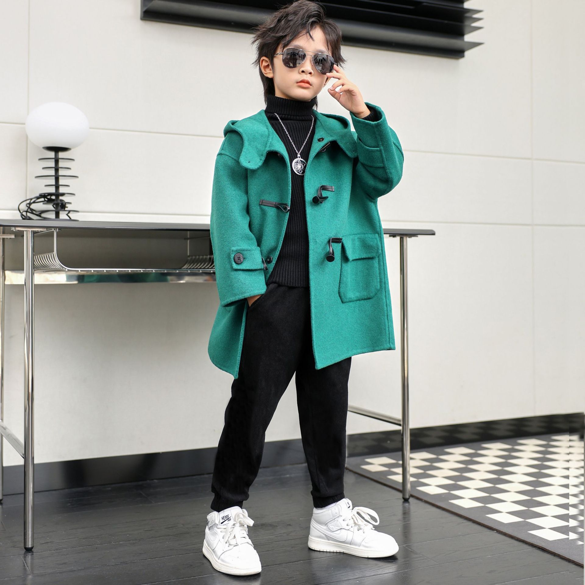 Abrigo de lana para niños y ni - Kids Outdoor Jacket reseña y precio