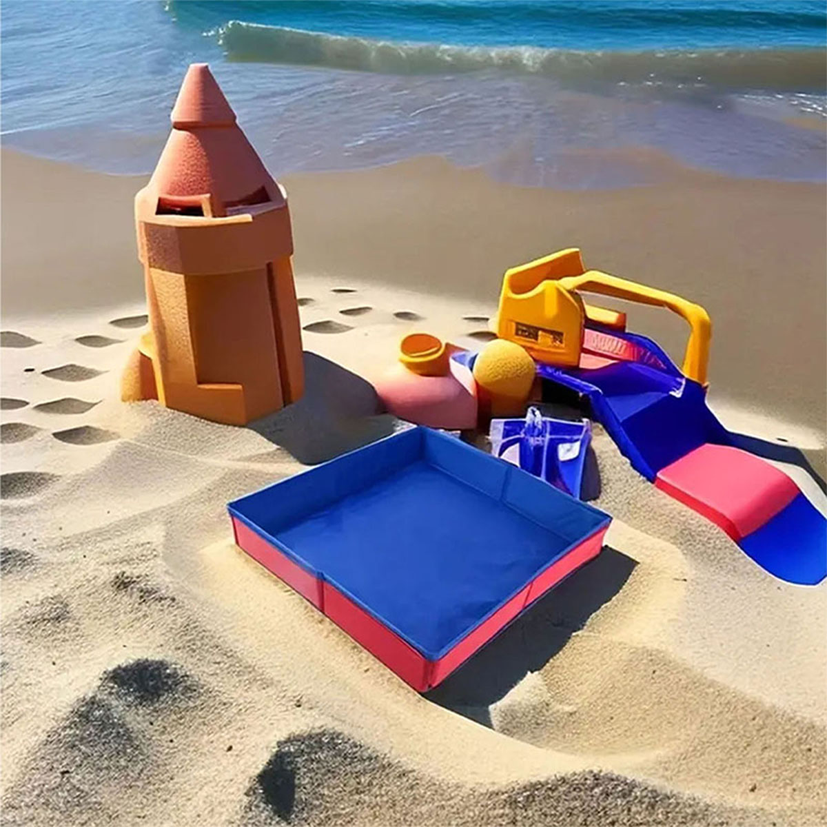 Caja de arena de agua y arena  - Kids Outdoor Sensory Table reseña y precio