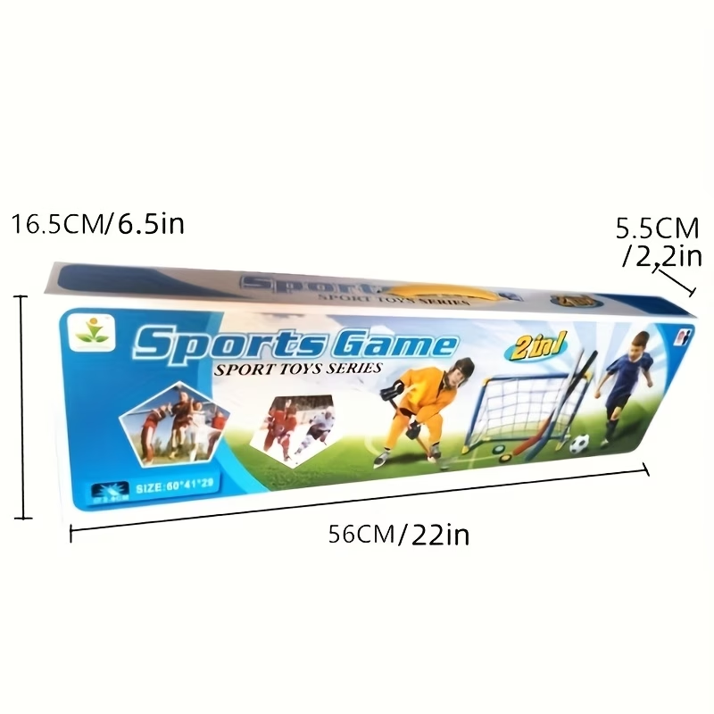 Juego de Hockey y Fútbol 2 en  - Kids Outdoor Hockey Set reseña y precio