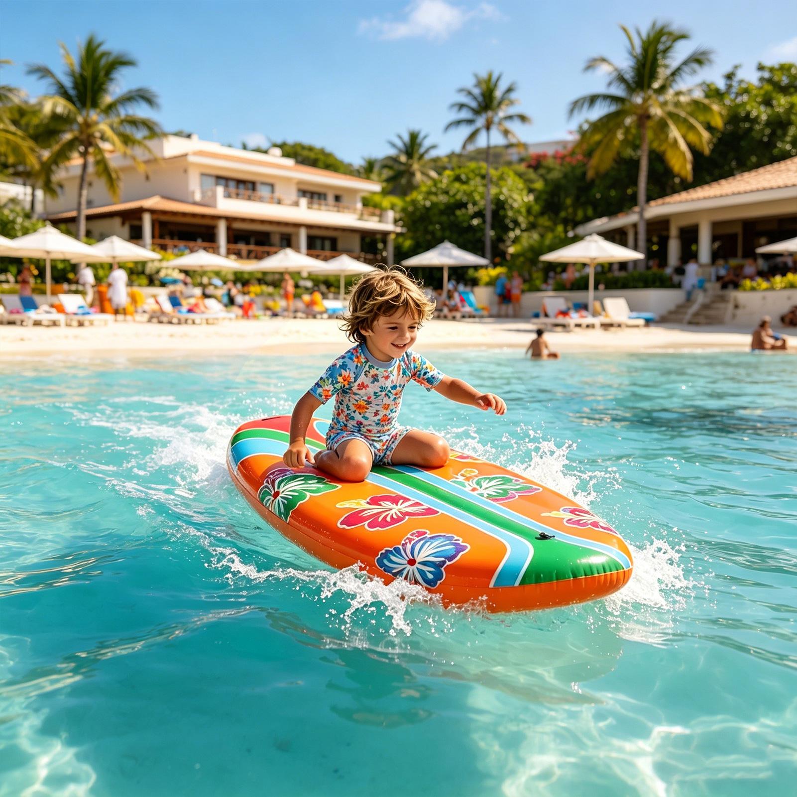 Tabla de surf inflable de 2 pi - Kids Outdoor Pool reseña y precio