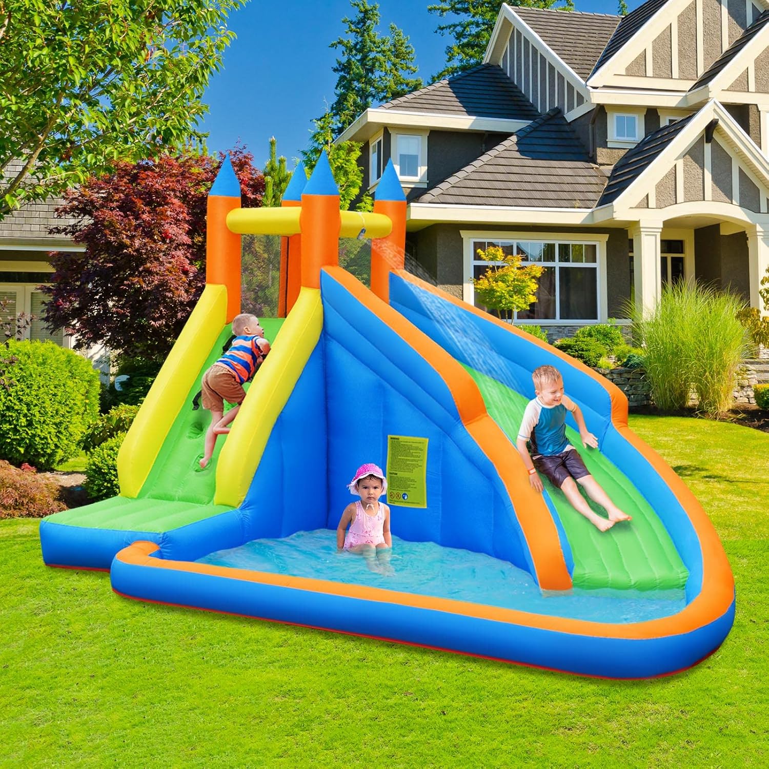 Parque Acuático Inflable Gigan - Kids Outdoor Pool reseña y precio