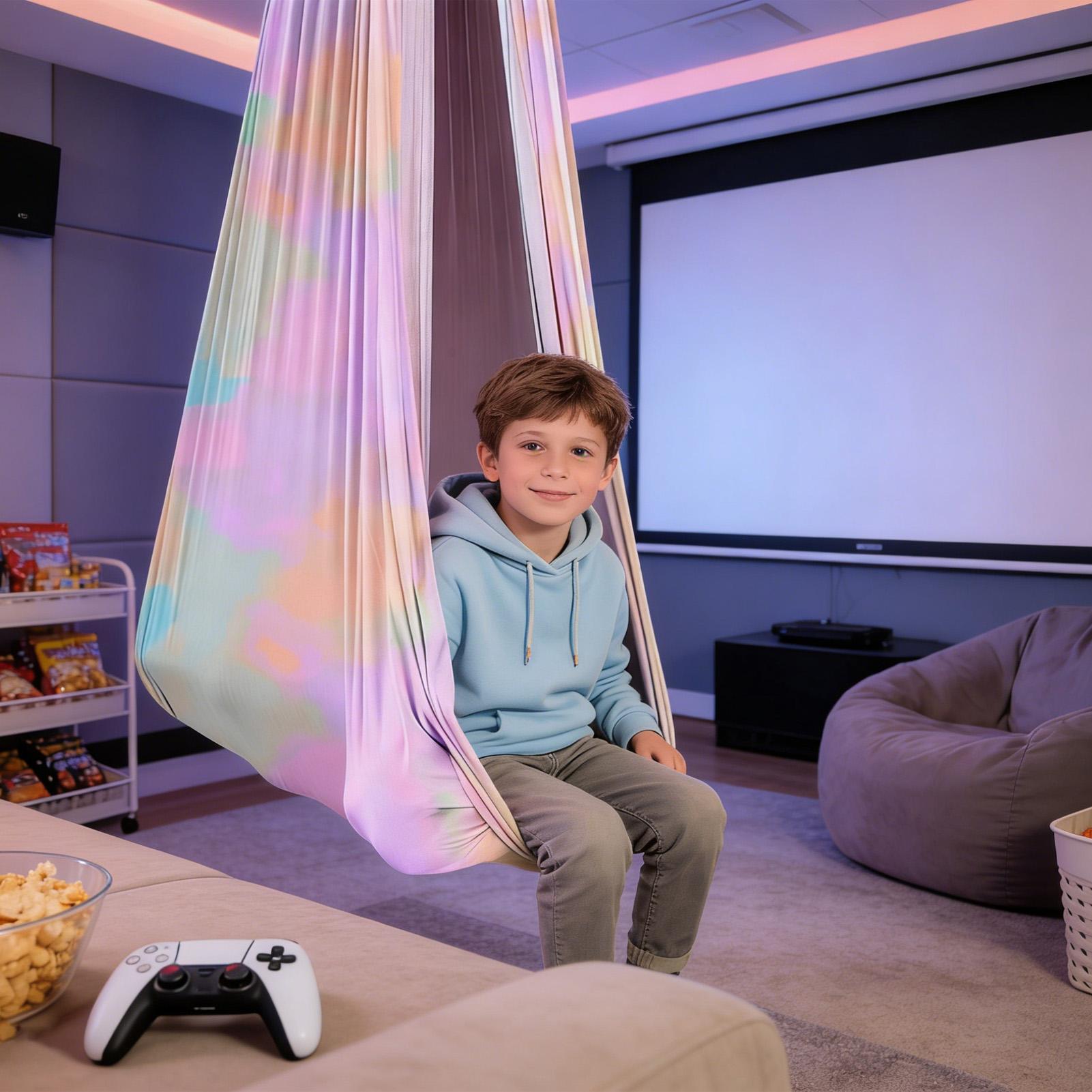 Columpio para niños, silla de  - Kids Outdoor Hammock Swing reseña y precio