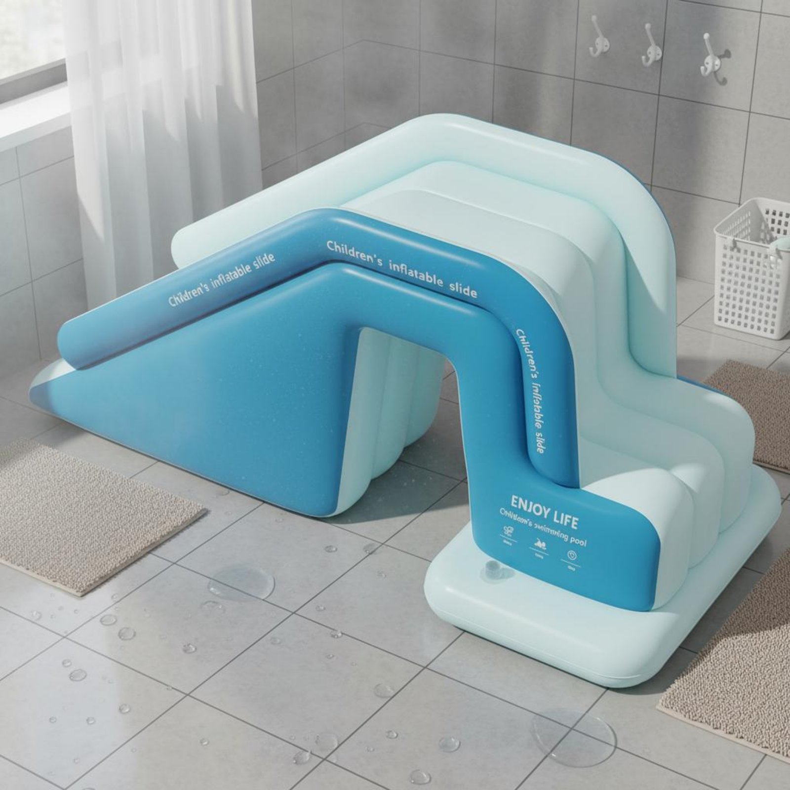 Tobogán Inflable para Piscina, - Kids Outdoor Pool reseña y precio