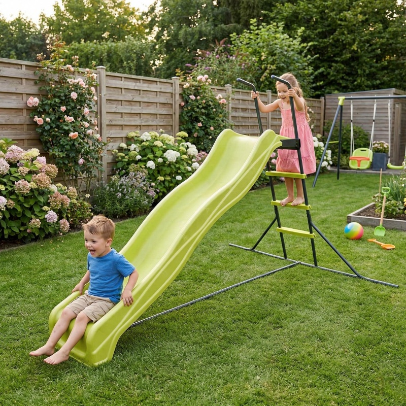 Tobogán de exterior independie - Kids Outdoor Climber reseña y precio