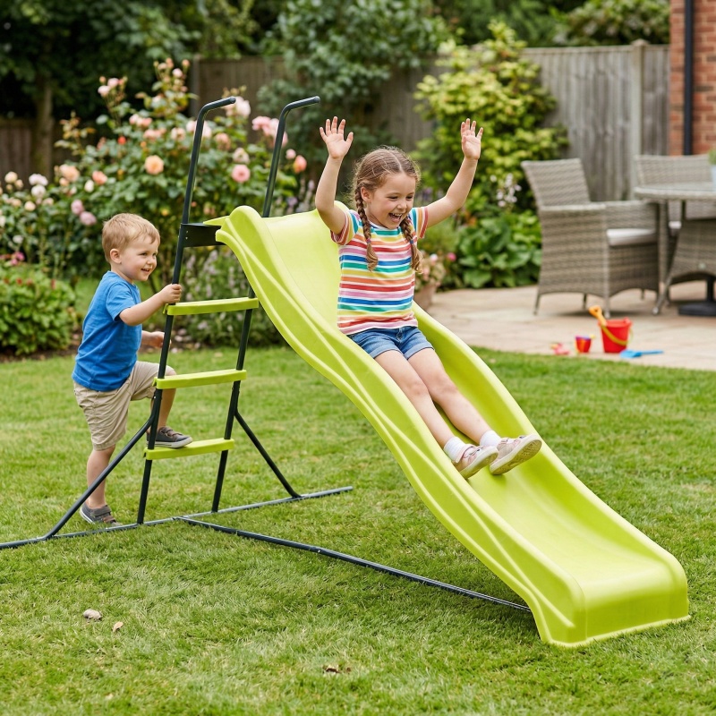 Tobogán de exterior independie - Kids Outdoor Climber reseña y precio