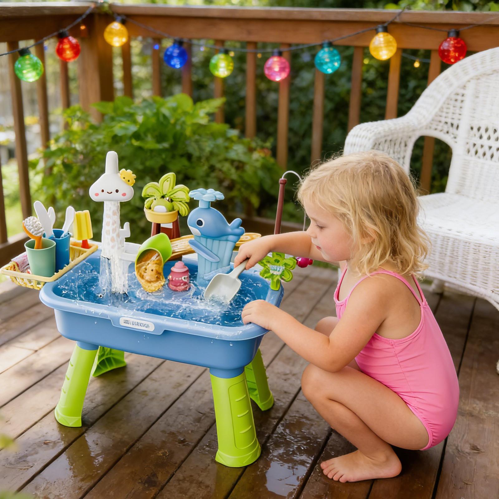 Juguetes de cocina para niños, - Kids Outdoor Play Table reseña y precio