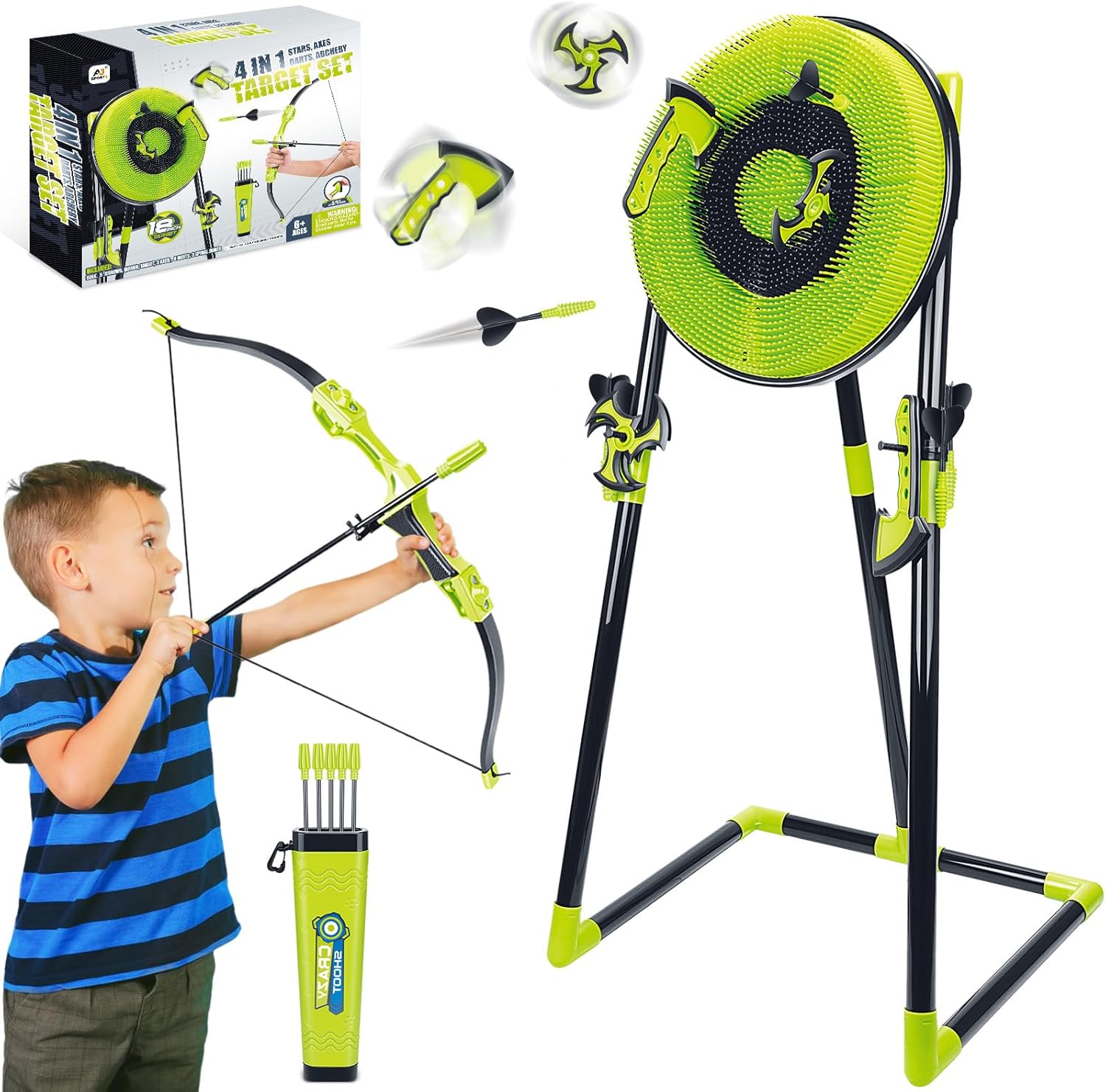Juego de objetivo de lanzamien - Kids Outdoor Ninja Set reseña y precio