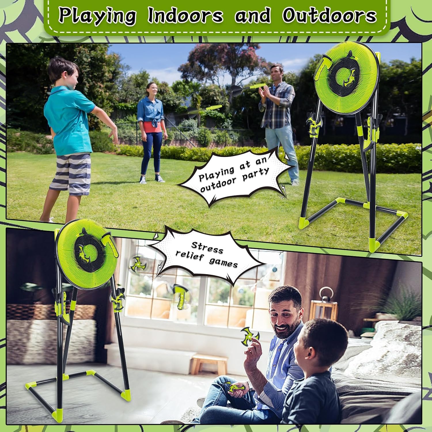 Juego de objetivo de lanzamien - Kids Outdoor Ninja Set reseña y precio