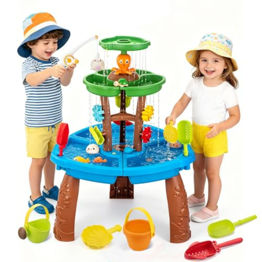 Juguetes de mesa de agua para  - Kids Outdoor Sensory Table reseña y precio