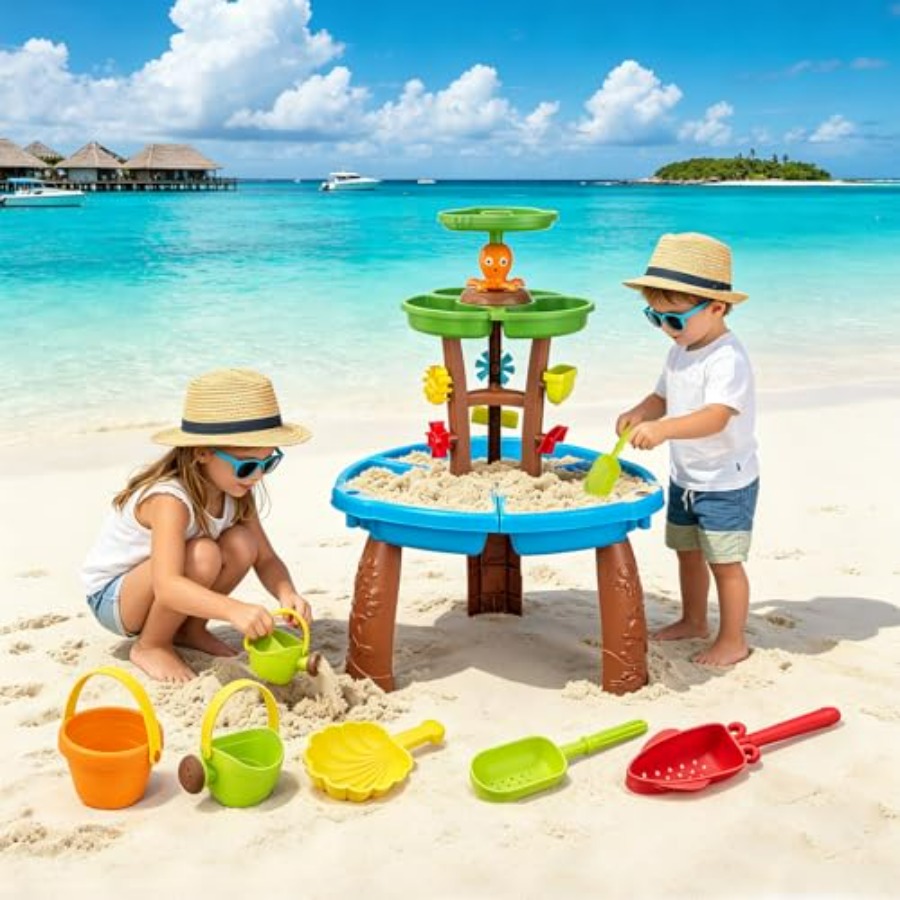 Juguetes de mesa de agua para  - Kids Outdoor Sensory Table reseña y precio