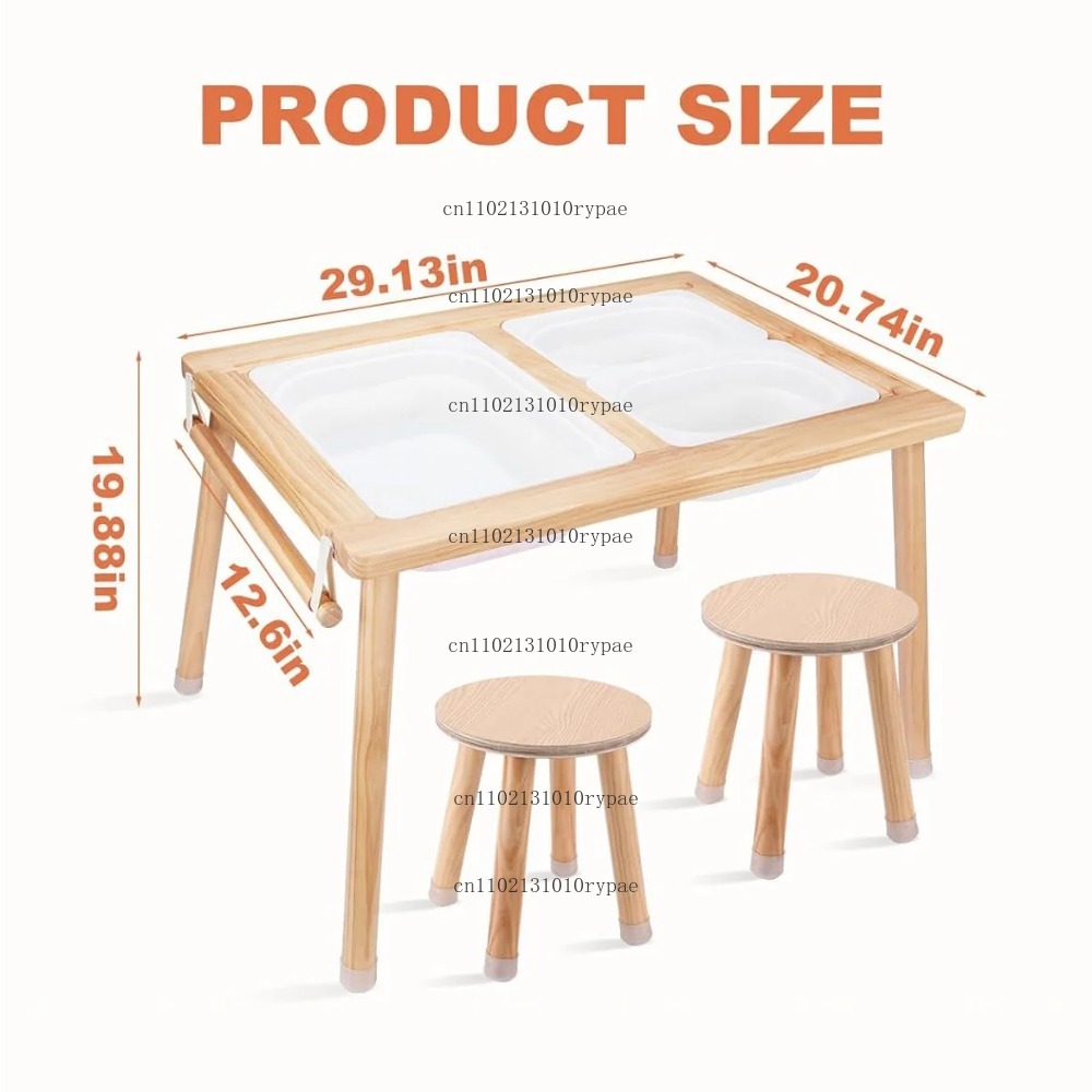Mesa Sensorial Infantil con Ca - Kids Outdoor Sensory Table reseña y precio