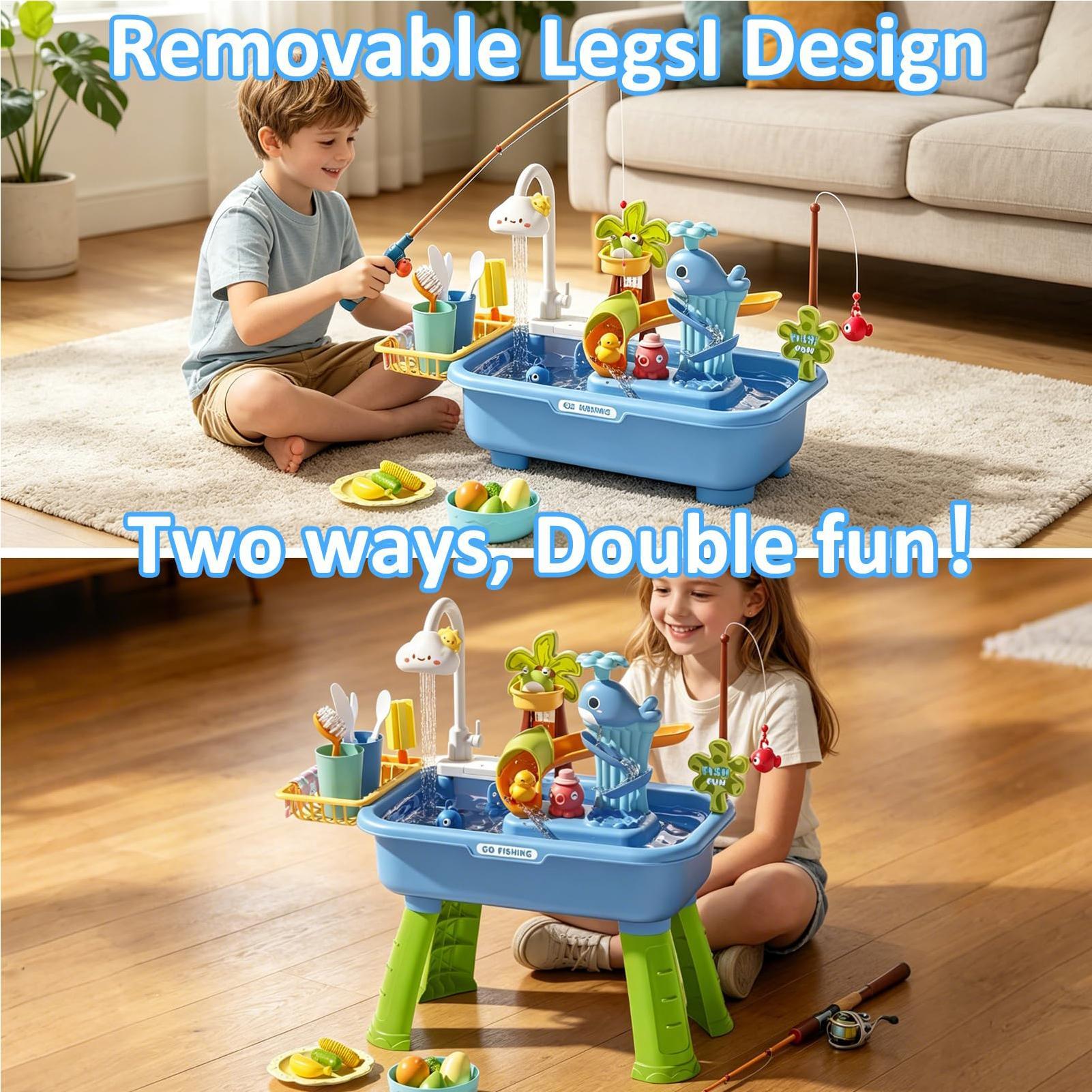 Mesa de juegos acuáticos para  - Kids Outdoor Sensory Table reseña y precio