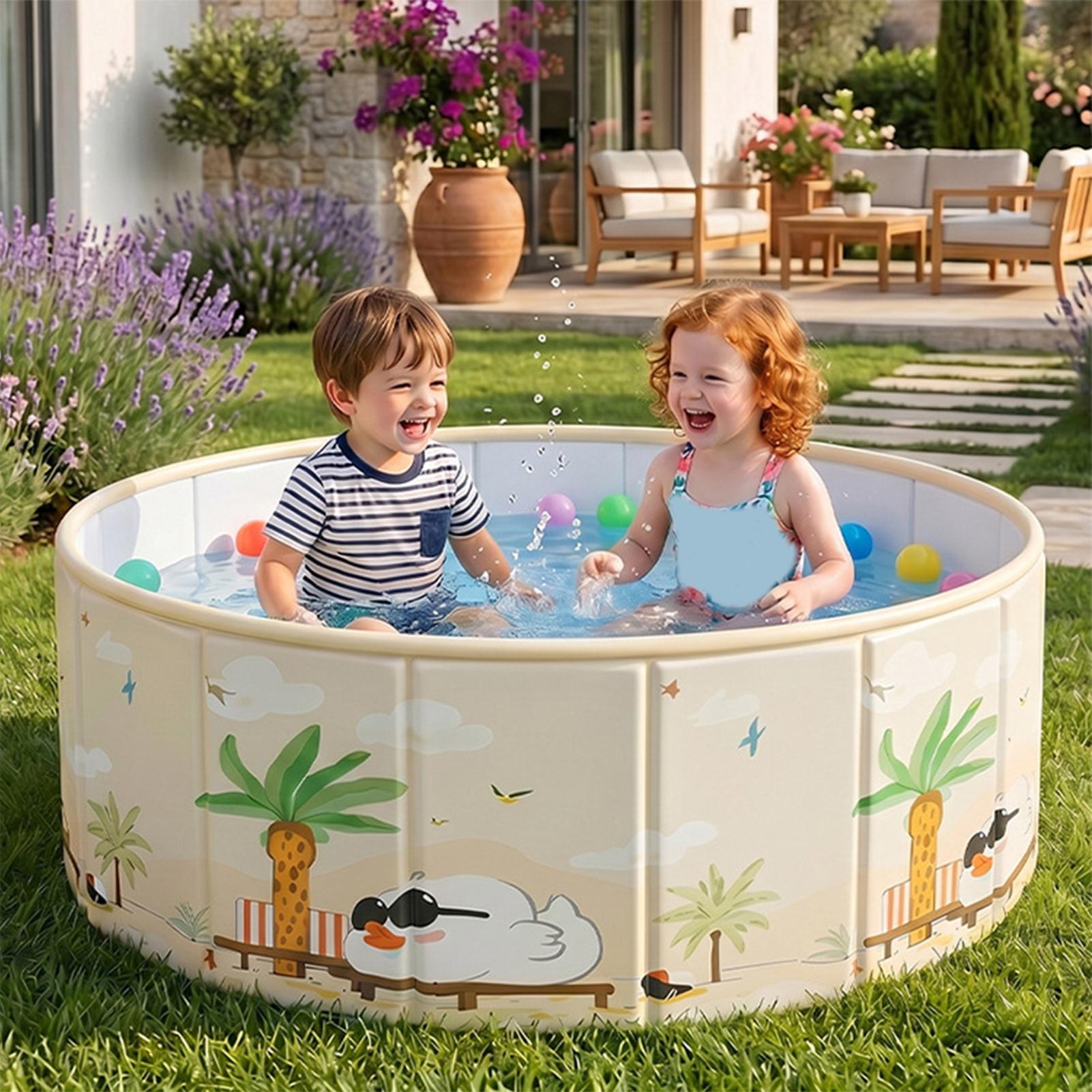 Piscina plegable engrosada par - Kids Outdoor Pool reseña y precio