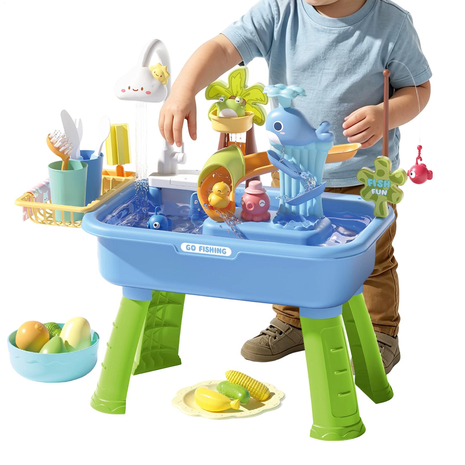 Juego de 43 Piezas de Mesa de  - Kids Outdoor Sensory Table reseña y precio