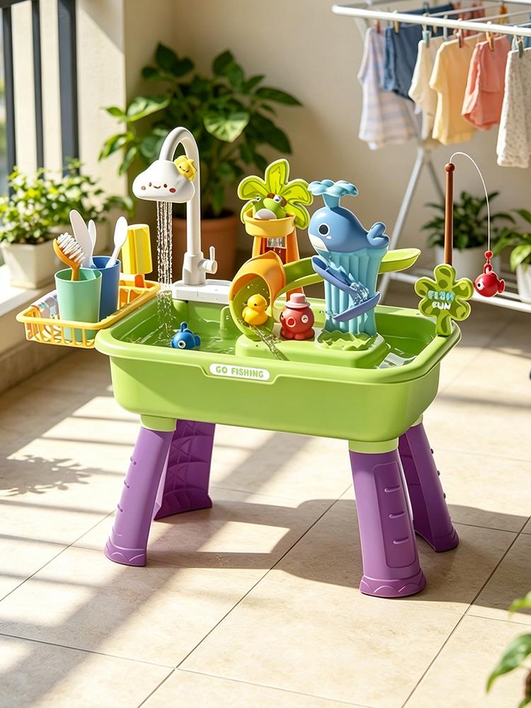 Juego de 43 Piezas de Mesa de  - Kids Outdoor Sensory Table reseña y precio