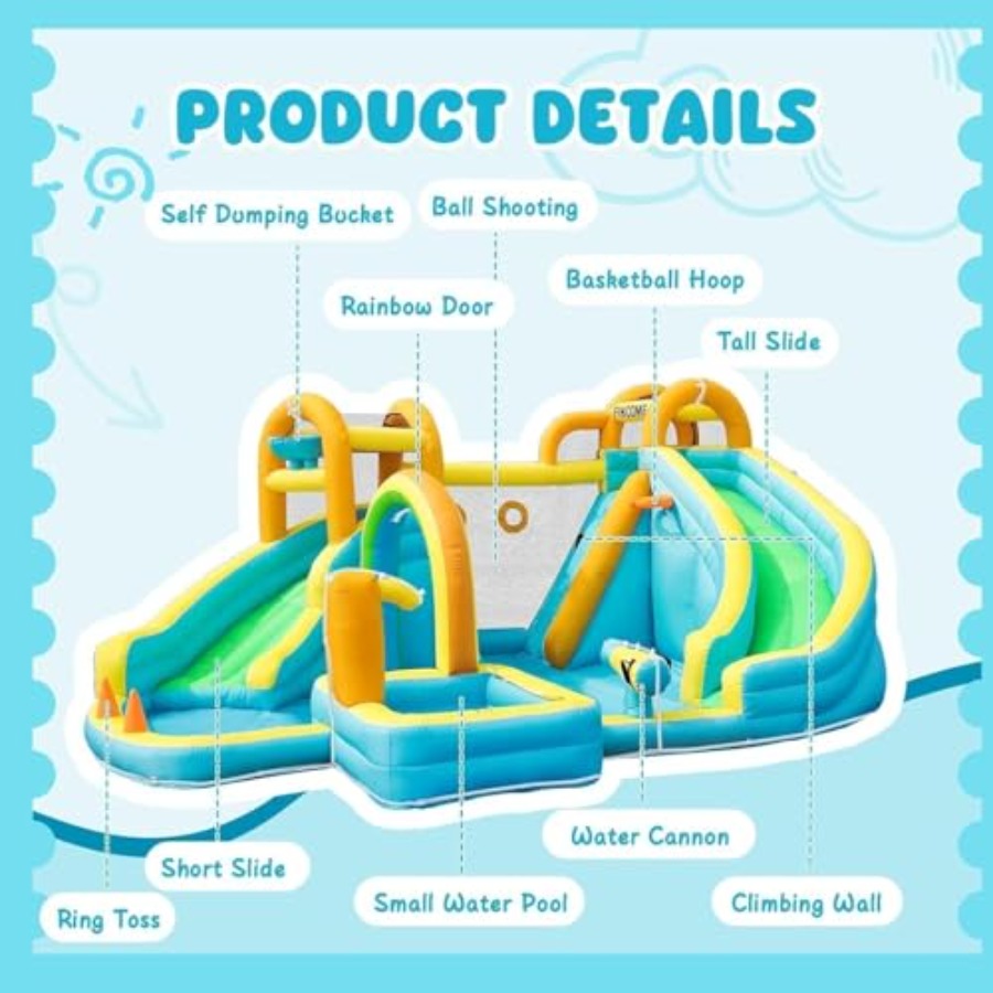 Parque acuático inflable para  - Kids Outdoor Pool reseña y precio