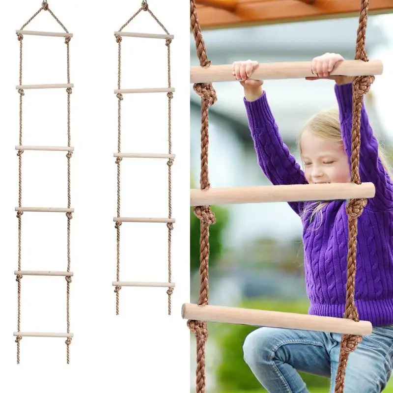 Escalera de madera para activi - Kids Outdoor Climber reseña y precio