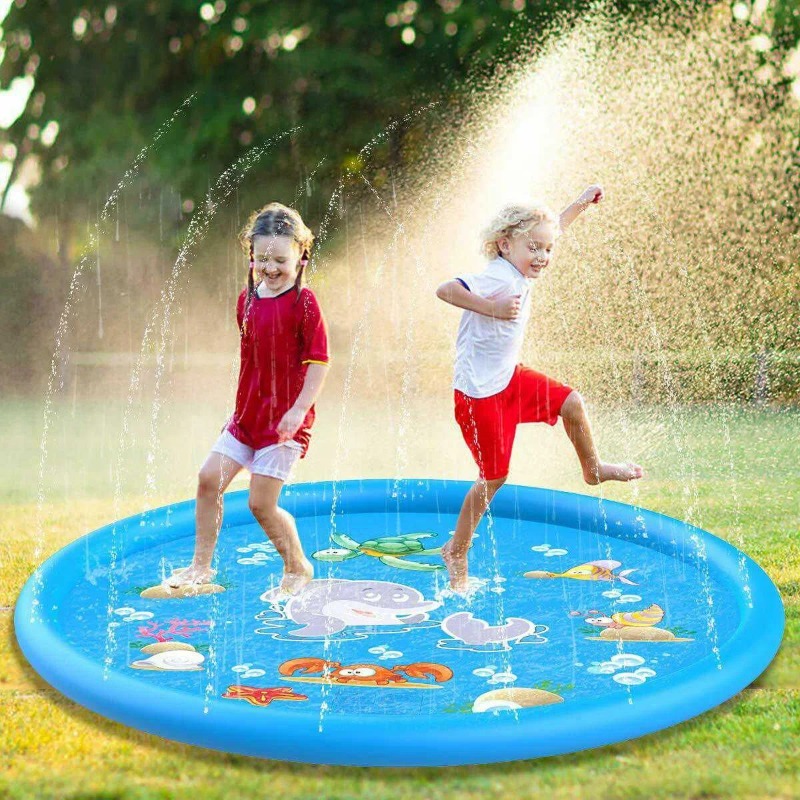 Piscinas contra salpicaduras d - Sprinkler Splash Pad reseña y precio