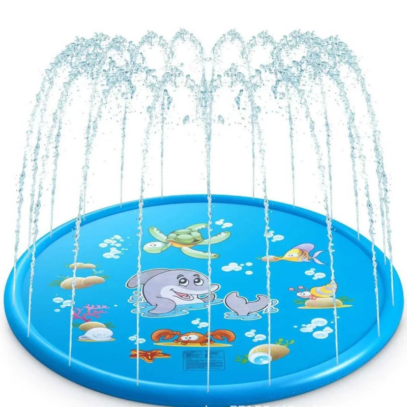 Piscinas contra salpicaduras d - Sprinkler Splash Pad reseña y precio