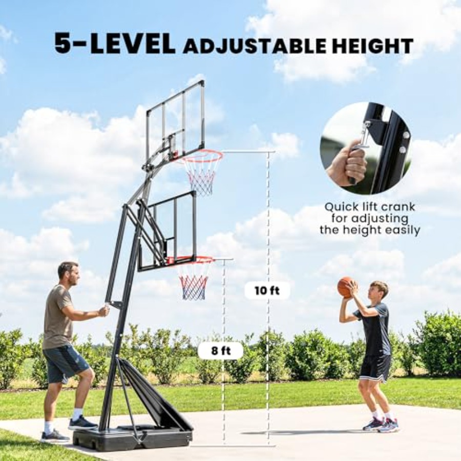 Aro de baloncesto portátil par - Basketball Hoop Outdoor reseña y precio