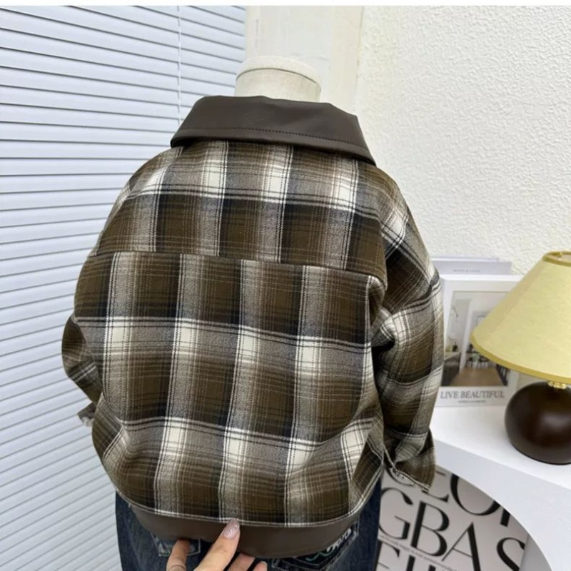 Chaqueta a cuadros para niños, - Kids Outdoor Jacket reseña y precio