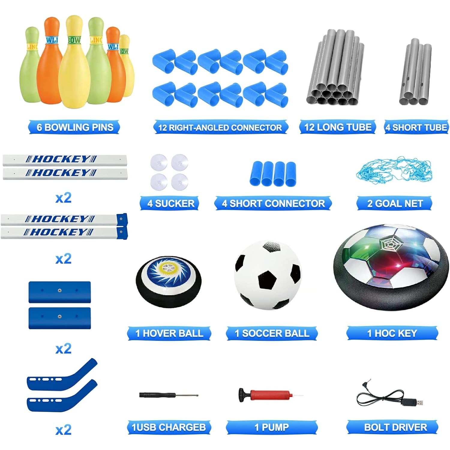 Balón de fútbol 3 en 1, juego  - Kids Outdoor Hockey Set reseña y precio