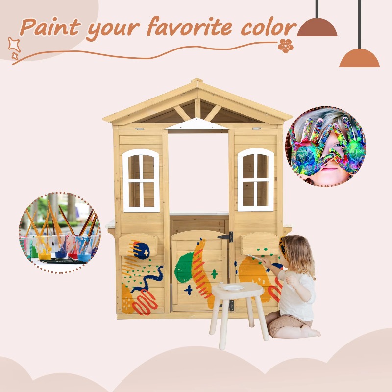 Casita de Juegos Moderna y Clá - Kids Outdoor Furniture reseña y precio