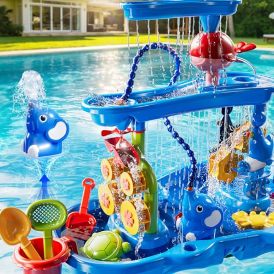Mesa de agua para exteriores p - Kids Outdoor Sensory Table reseña y precio