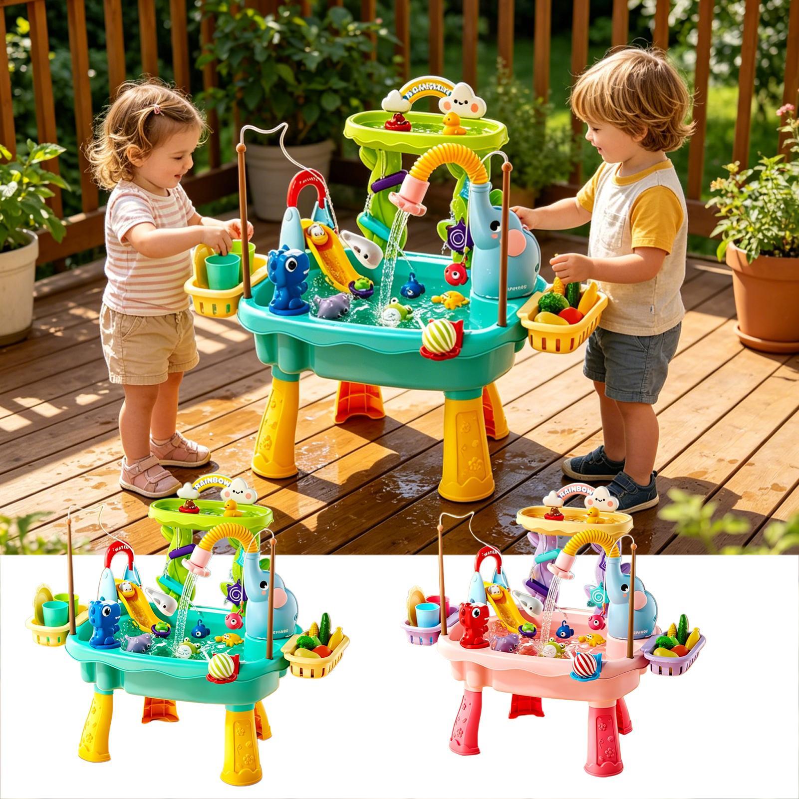 Mesa de Actividades Acuáticas  - Kids Outdoor Sensory Table reseña y precio
