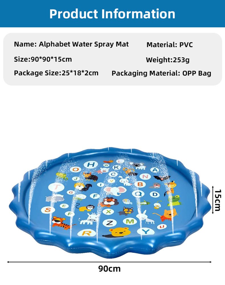 Alfombra Inflable de Agua con  - Sprinkler Splash Pad reseña y precio