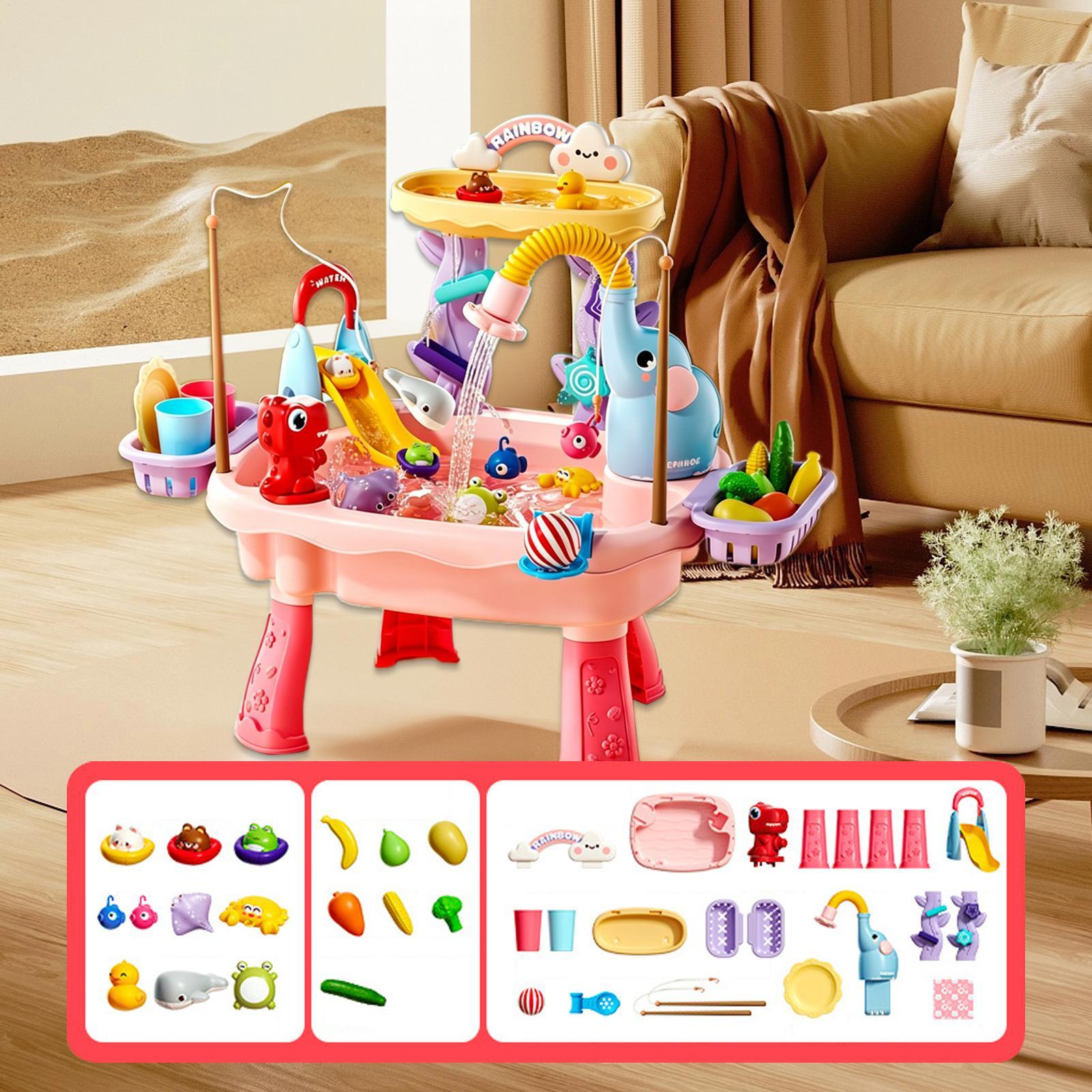 Mesa de Agua para Niños Pequeñ - Kids Outdoor Sensory Table reseña y precio
