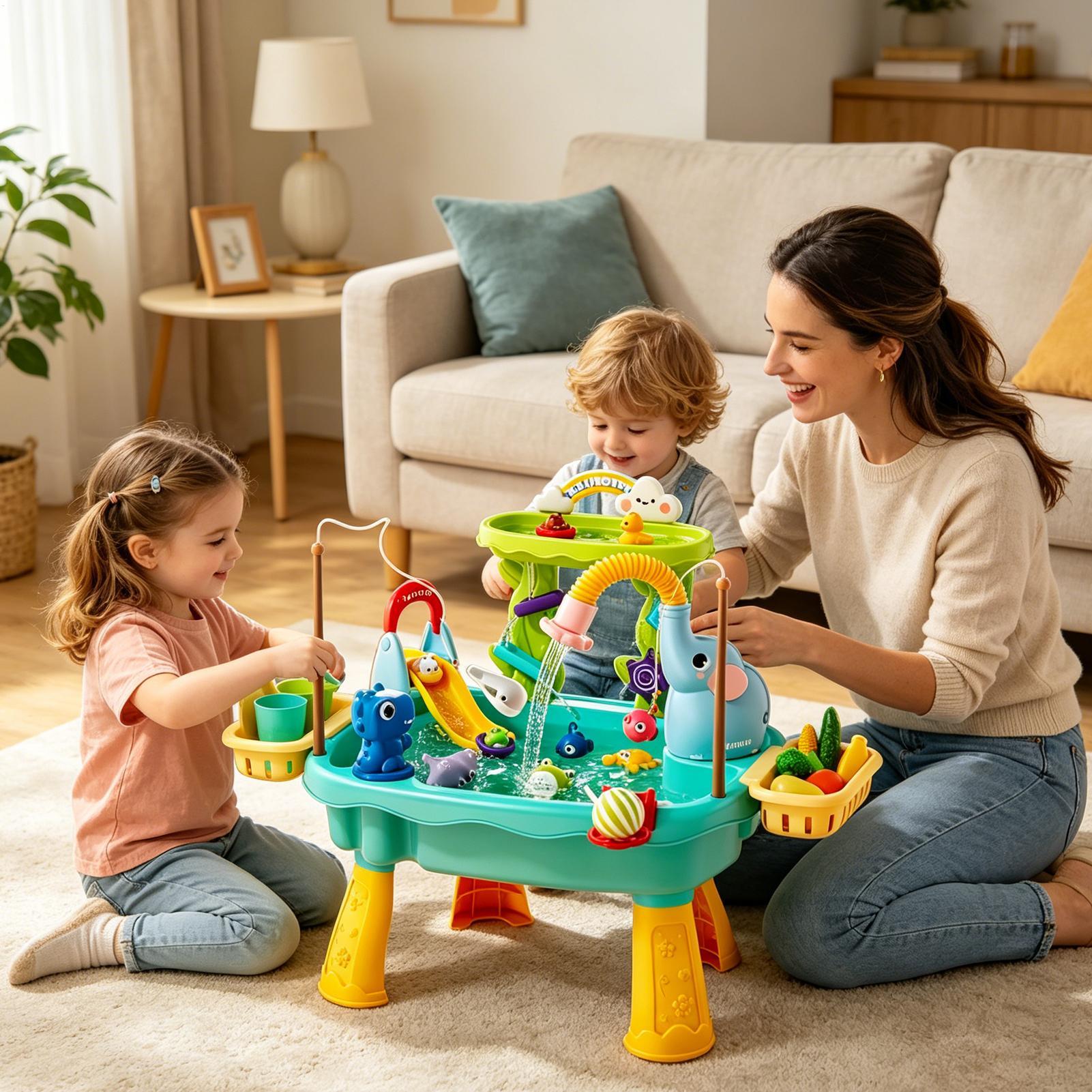 Mesa de Agua para Niños Pequeñ - Kids Outdoor Sensory Table reseña y precio