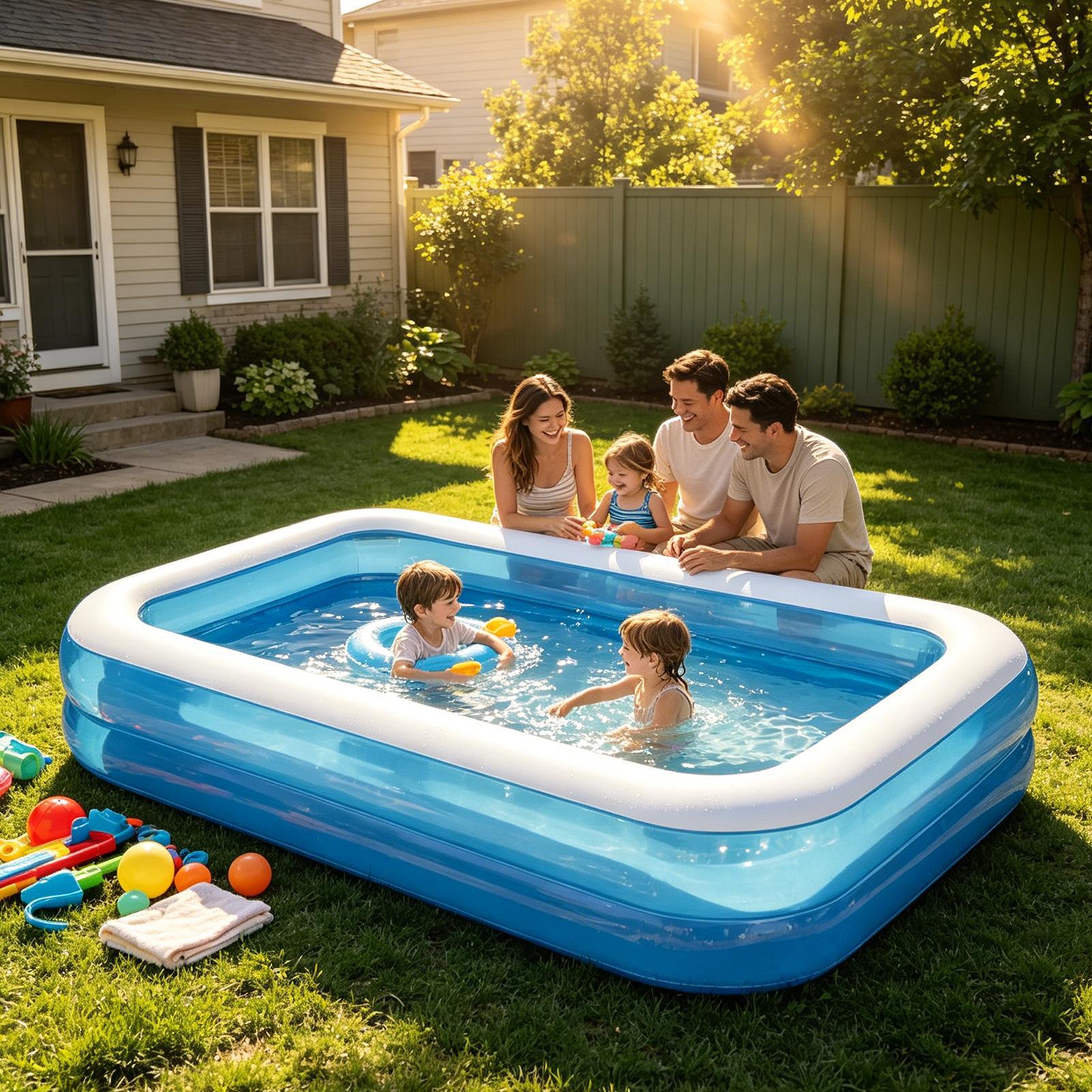 Piscina inflable para bebés, p - Kids Outdoor Pool reseña y precio