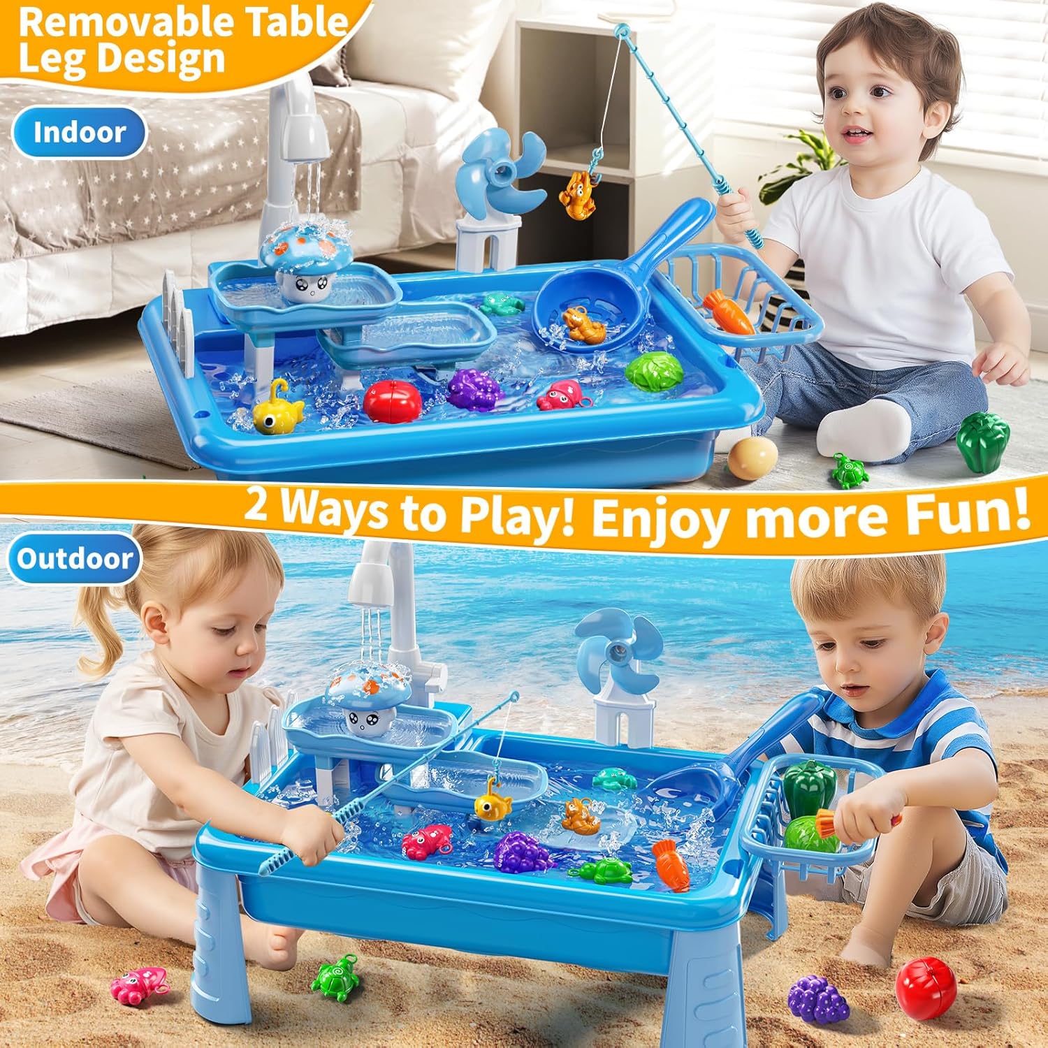Mesa de Agua para Niños, Jugue - Kids Outdoor Play Table reseña y precio