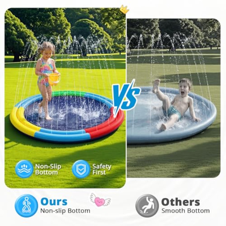 Alfombra de Agua para Perros,  - Sprinkler Splash Pad reseña y precio